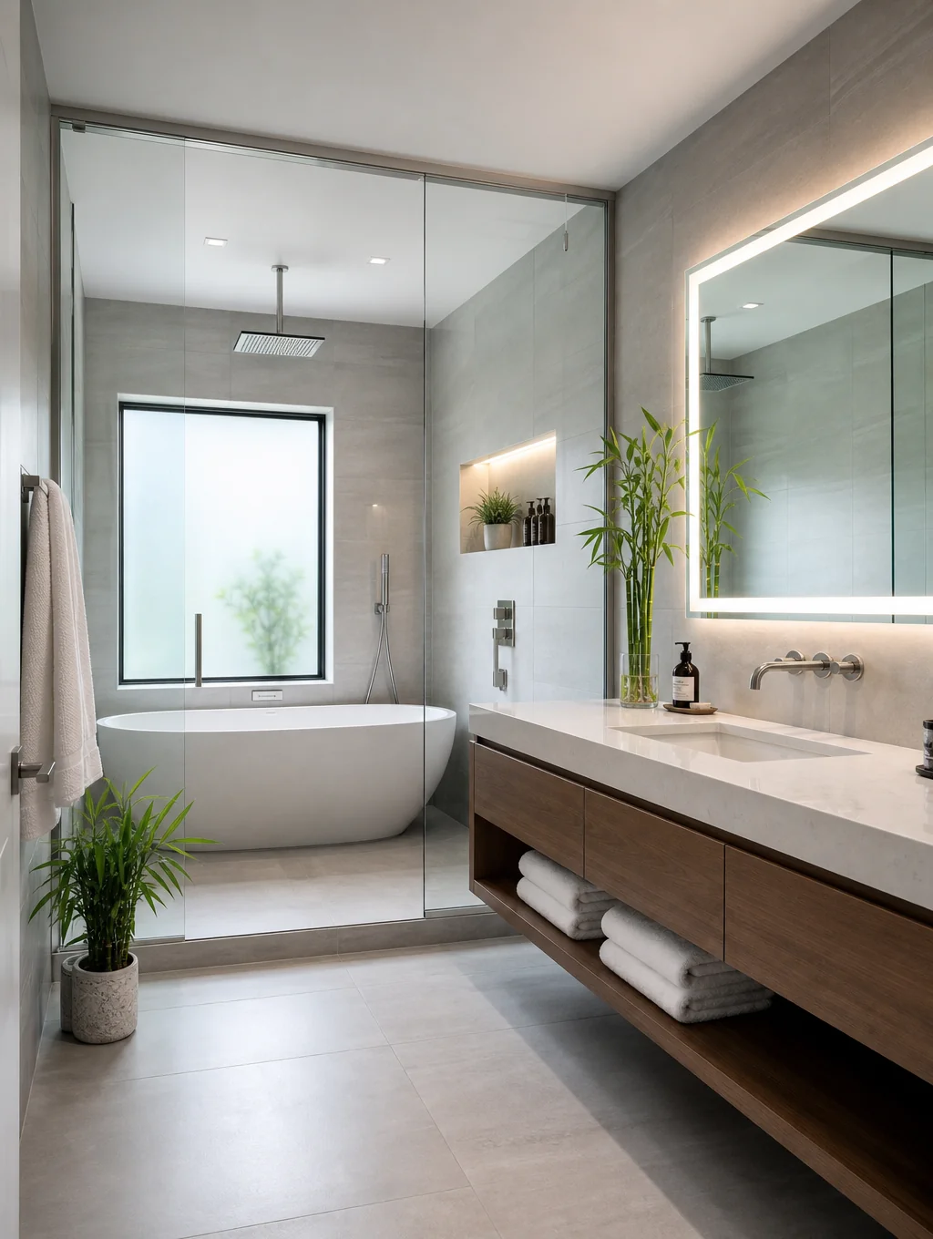 Modern bathroom remodel in Lakeland, Florida