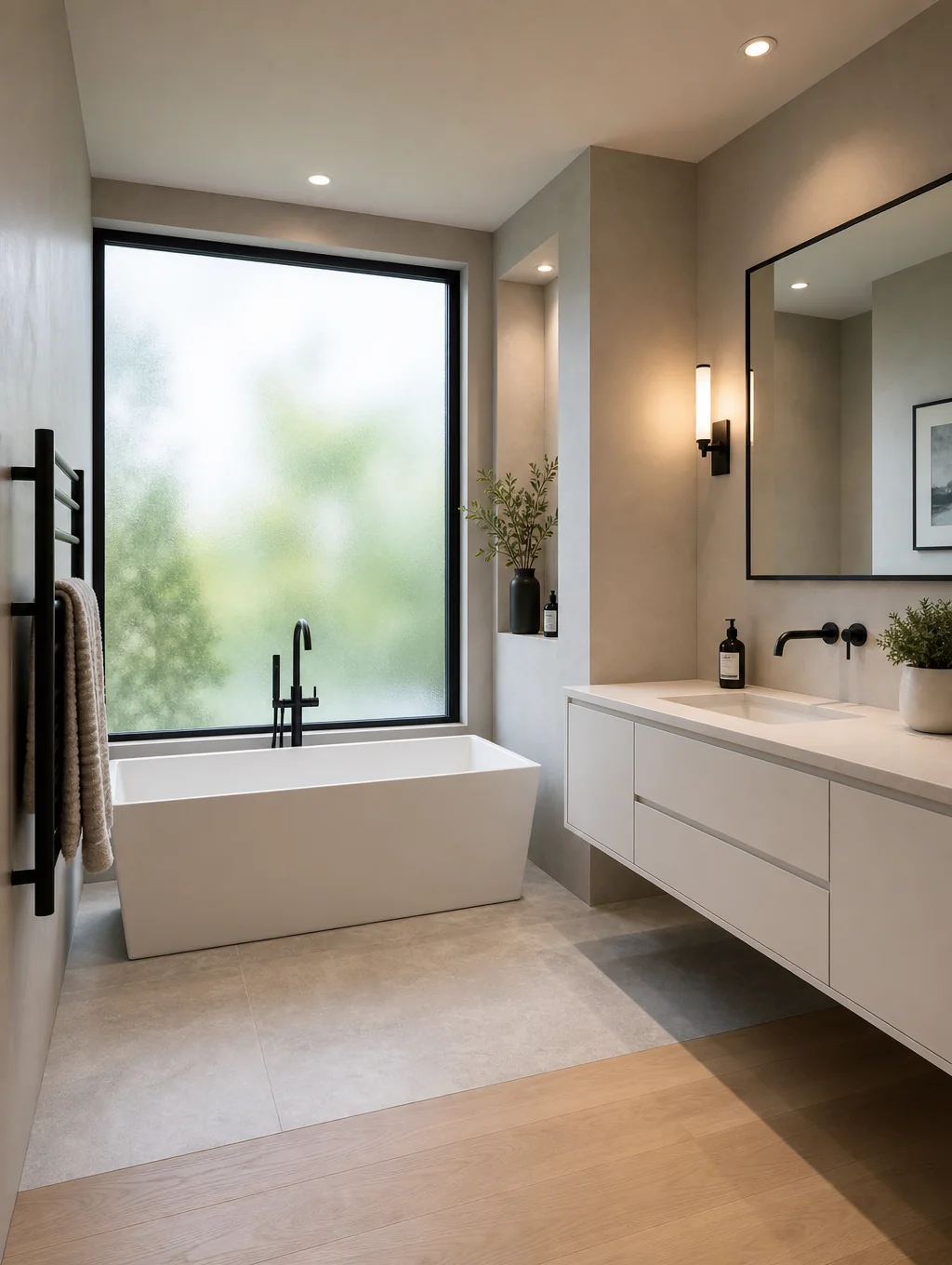 Small bathroom layout remodel in Lakeland FL