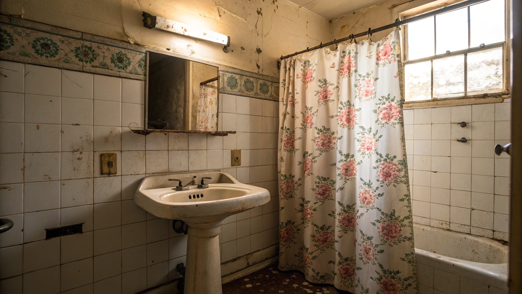 Existing bathroom before renovation planning