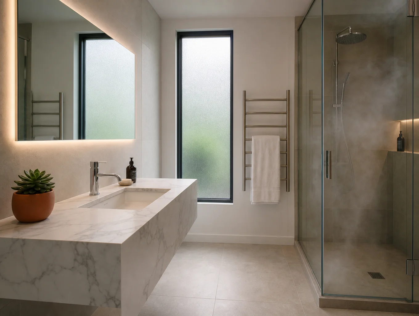 Vanity fixture and lighting update for bathroom renovation in Lakeland FL