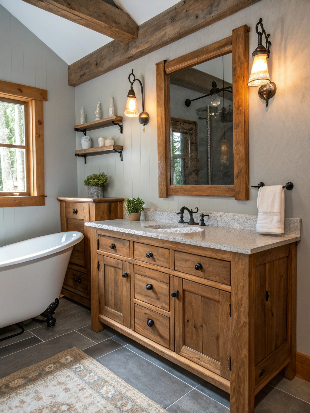 Fixture update for small bathroom remodel in Lakeland FL